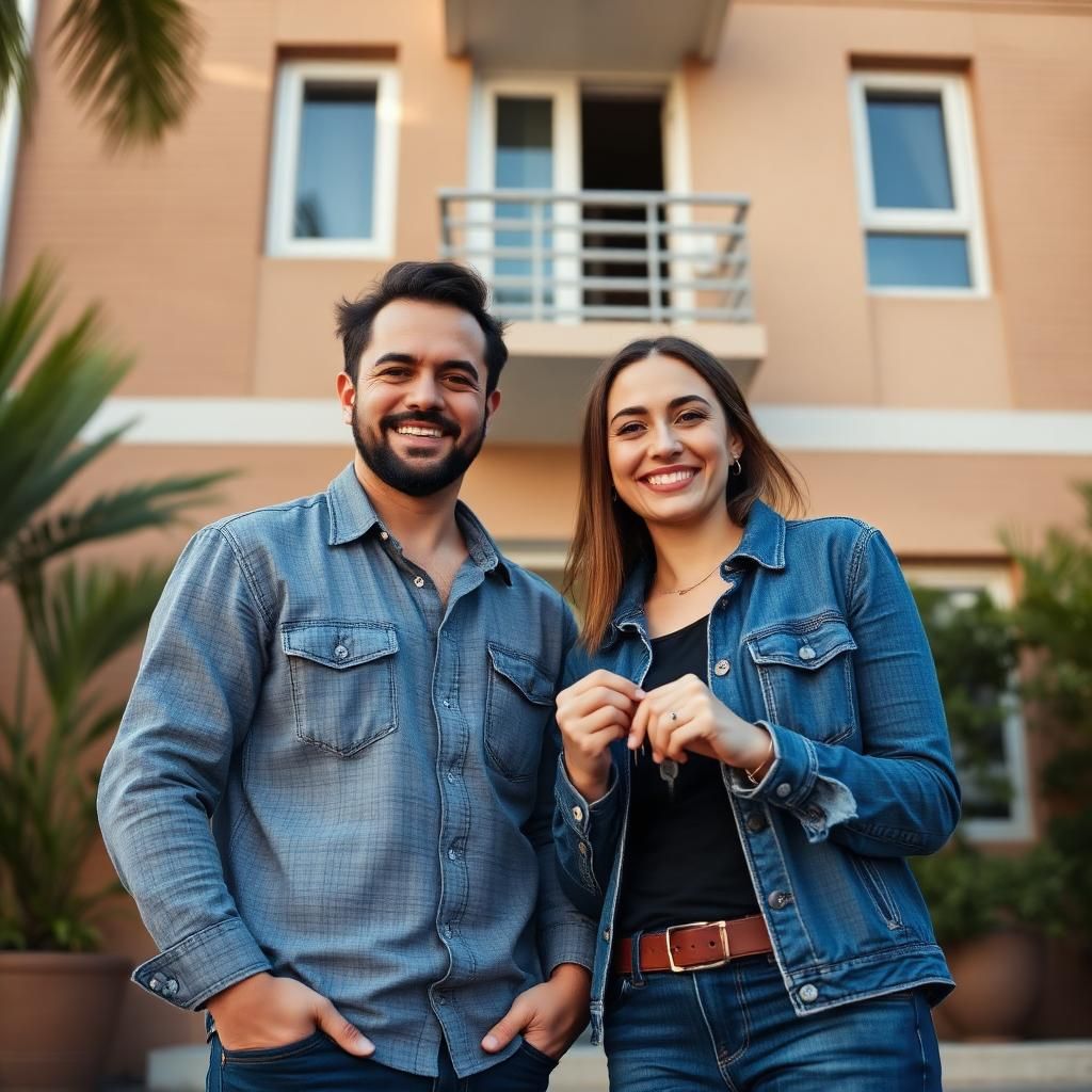 Aline e Rodrigo, contemplado com apartamento de 2 quartos